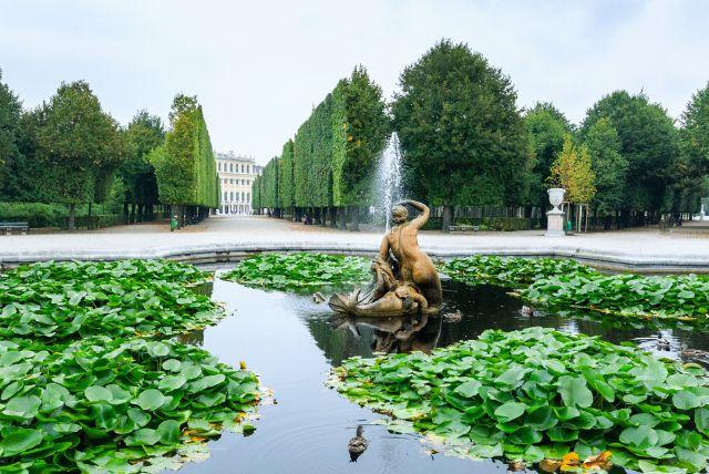 מזרקות משנה ואלמנטים דקורטיביים בארמון שנברון
