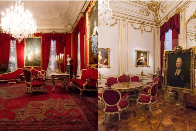 חדרי המשפחה הקיסרית בארמון שנברון credit to getyourguide.com