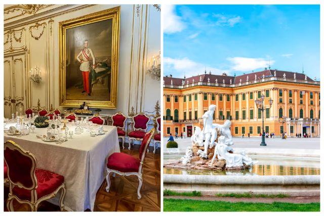 דיוקנאות הקיסר פרנץ יוזף בארמון שנברון credit to getyourguide.com