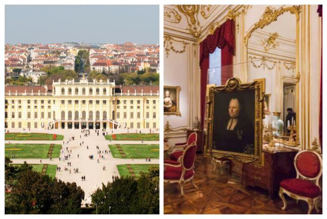 החדרים הפרטיים של מריה תרזה בארמון שנברון credit to getyourguide.com