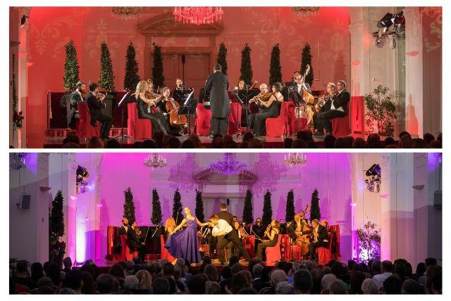 ארמון שנברון כניסה לאחר שעות הפעילות + ארוחת ערב + קונצרט באורנג'רי credit to tiqets.com