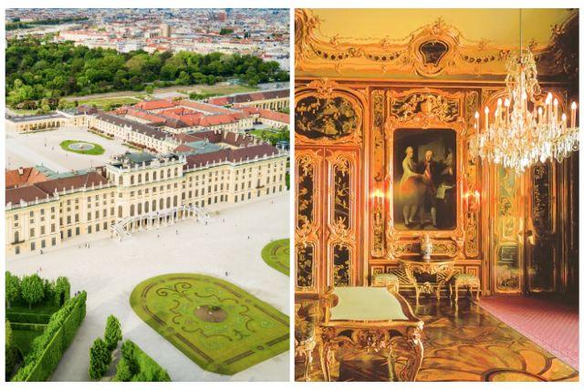 אולם ויוקסבורג (Vieux-Laque Room) בארמון שנברון credit to headout.com